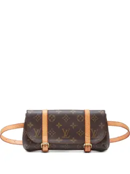 Louis Vuitton Pre-Owned: Коричневая поясная сумка 