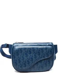 Christian Dior Pre-Owned: Голубая поясная сумка 