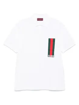 Gucci: Белое поло  Web