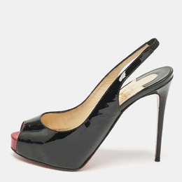 Christian Louboutin: Чёрные босоножки 