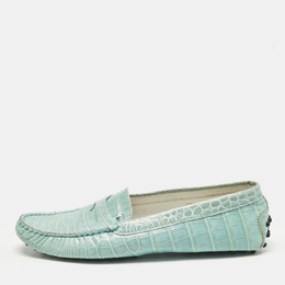 Tod's: Зелёные мокасины 