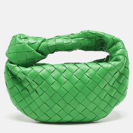 Bottega Veneta: Зелёная сумка  Intrecciato