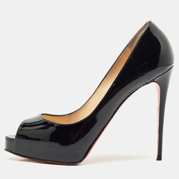Christian Louboutin: Чёрные босоножки 