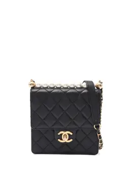 CHANEL Pre-Owned: Чёрная сумка 