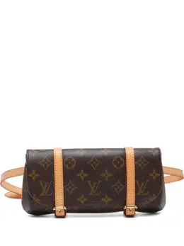 Louis Vuitton Pre-Owned: Коричневая поясная сумка 