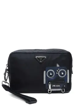 Prada Pre-Owned: Чёрный клатч 