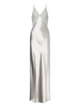 Alberta Ferretti: Атласное платье 
