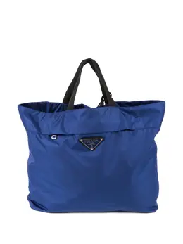 Prada Pre-Owned: Голубая сумка-шоппер 