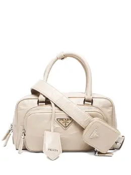 Prada Pre-Owned: Светлая сумка через плечо 