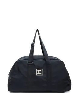 CHANEL Pre-Owned: Чёрная спортивная сумка 