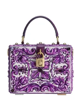 Dolce & Gabbana: Сумка на руку с растительным принтом 