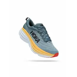 HOKA ONE ONE: Серые кроссовки 