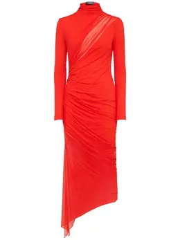 MUGLER: Платье в сетку 