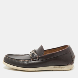 Salvatore Ferragamo: Коричневые мокасины  Gancini