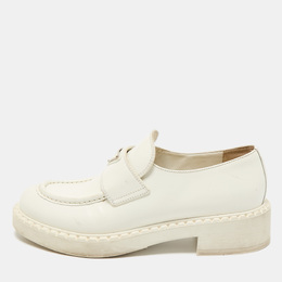 Prada: Белые мокасины 