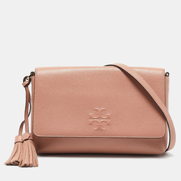Tory Burch: Розовая сумка через плечо 