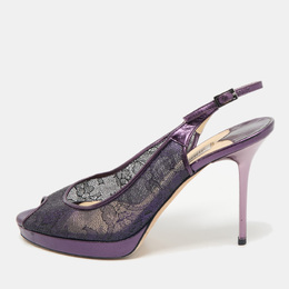 Jimmy Choo: Фиолетовые сандалии 