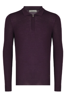Corneliani: Фиолетовое поло 