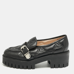 Gucci: Чёрные мокасины  GG