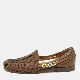 Gucci: Коричневые мокасины 