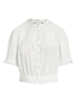 Polo Ralph Lauren: Блуза с рукавами-фонариками 