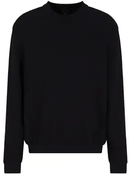 Armani Exchange: Чёрный свитшот 