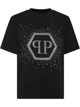 Philipp Plein: Чёрная футболка  Hexagon