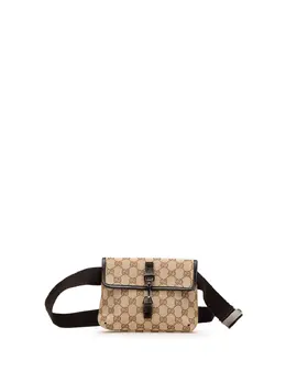 Gucci Pre-Owned: Коричневая поясная сумка 