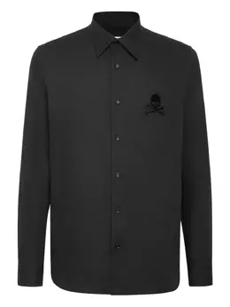 Philipp Plein: Рубашка  Skull с длинным рукавом