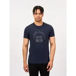 DIESEL: Синяя футболка 