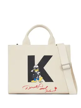 Karl Lagerfeld: Бежевая сумка-шоппер 