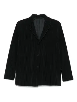 Homme Plissé Issey Miyake: Чёрные пиджаки 