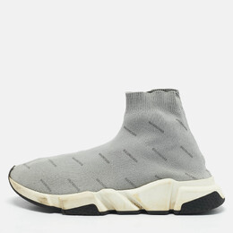 Balenciaga: Светлые мокасины  Speed Trainer