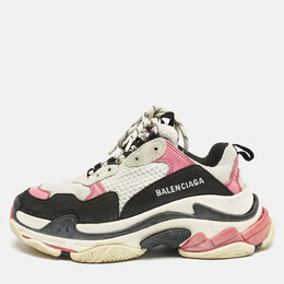 Balenciaga: Многоцветные кроссовки  Triple S