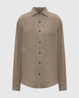 Loro Piana: Бежевая рубашка 