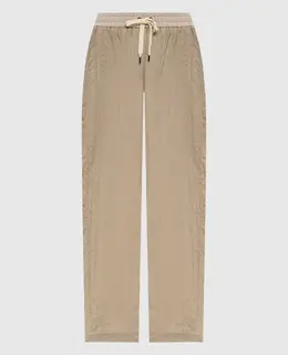 Brunello Cucinelli: Бежевые брюки 