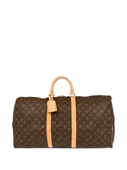 Louis Vuitton Pre-Owned: Коричневая дорожная сумка 