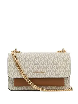 Michael Michael Kors: Бежевая сумка через плечо 