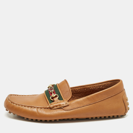 Gucci: Коричневые мокасины  Horsebit