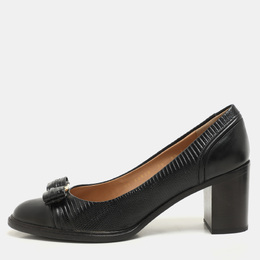 Salvatore Ferragamo: Чёрные туфли  Vara Bow