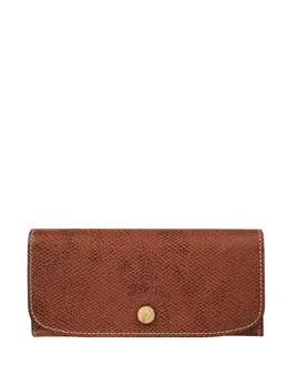 Longchamp: Коричневый кошелёк 
