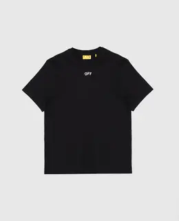 Off-White: Чорні футболки 