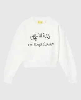 Off-White: Белый свитшот 