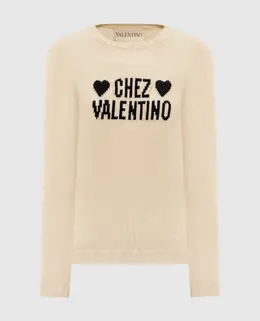 Valentino: Бежевый свитер 