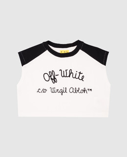 Off-White: Топи с вышивкою 