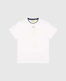 Off-White: Белая футболка 