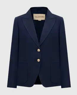 Valentino: Синий жакет 