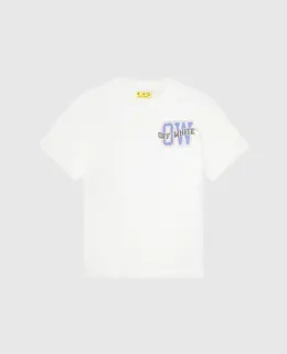 Off-White: Белая футболка 