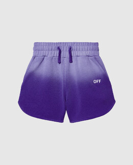 Off-White: Фиолетовые шорты 