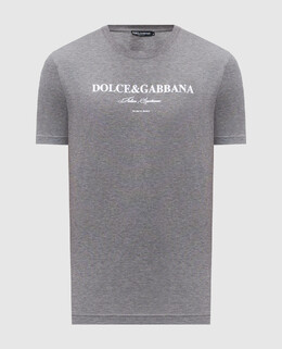 Dolce&Gabbana: Серая футболка 